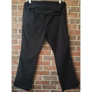 Old Navy Women's Maternity Full-Panel Boot-Cut Black Khakis Pants Size 16 NWT